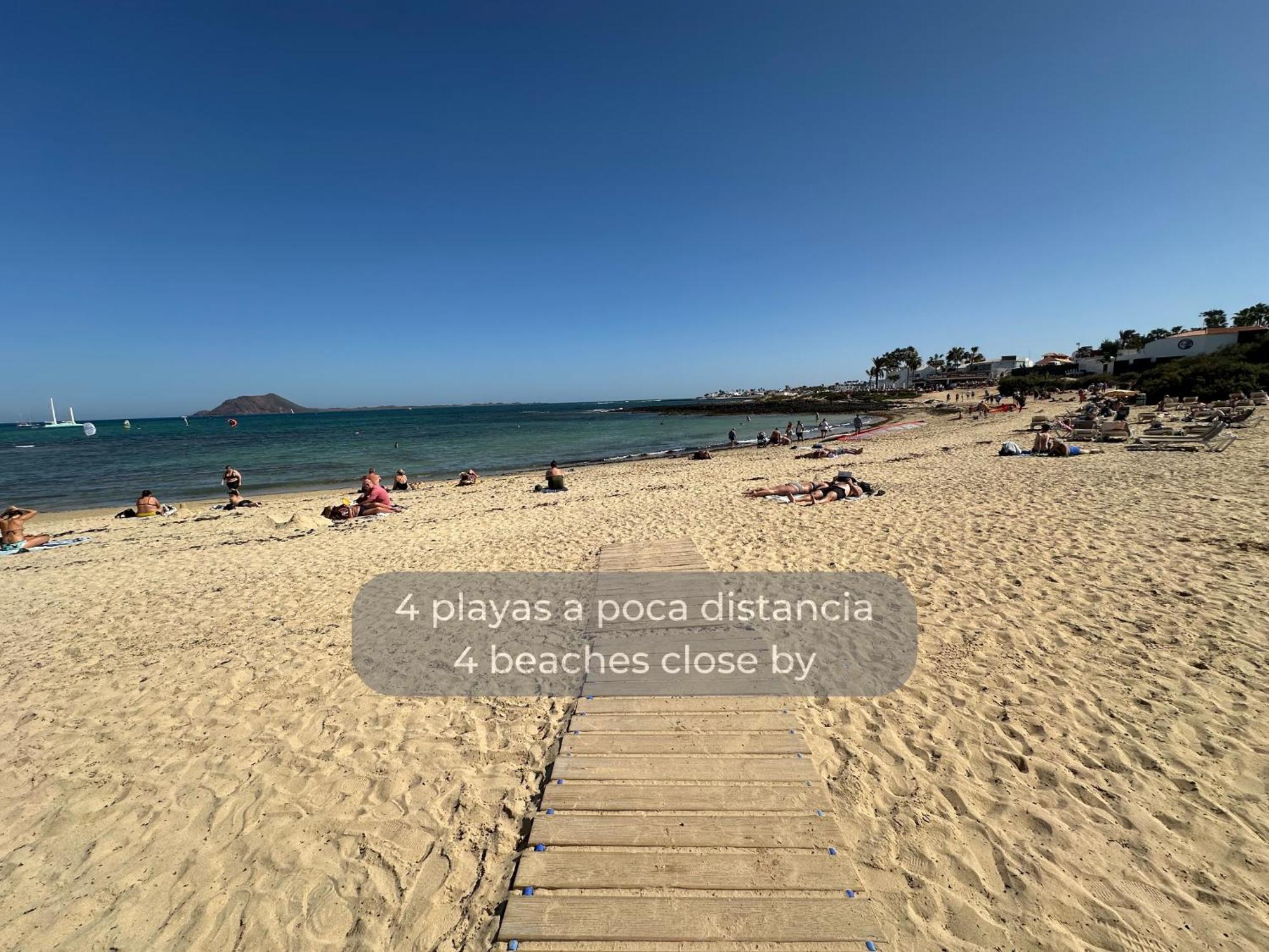 La Gofio En El Centro De Corralejo, Dos Habitaciones, Dos Banos, Terraza Privada Y Wi-fi Appartement Corralejo